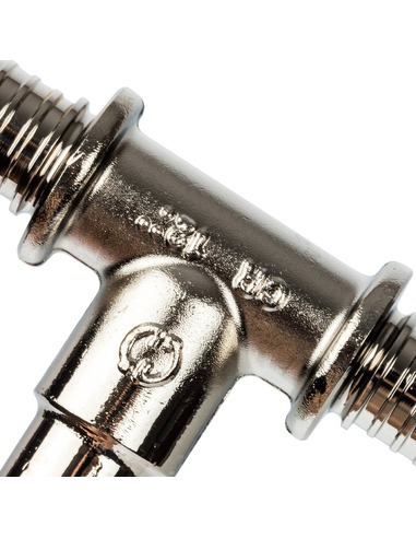 Трубка для подключения радиатора Т-образная STOUT 16/250 для труб из сшитого полиэтилена