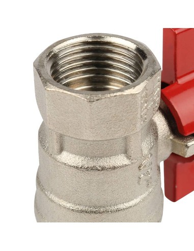 Кран шаровой STOUT стандартнопроходной 1/2" ВР-НР (бабочка)