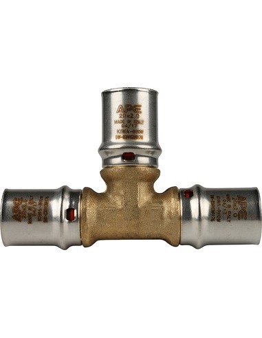 Тройник STOUT 20x20x20 для металлопластиковых труб пресс