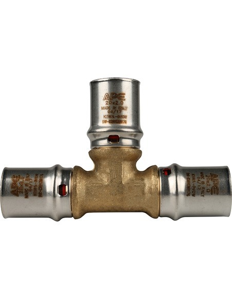 Тройник STOUT 20x20x20 для металлопластиковых труб пресс