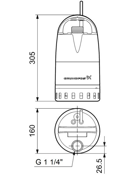 Насос дренажный Grundfos Unilift CC 7 A1 Насос дренажный Grundfos Unilift CC 7 A1