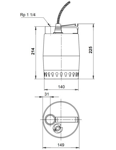 Насос дренажный Grundfos Unilift KP 150 M1