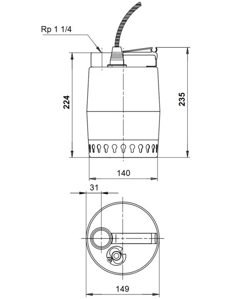 Насос дренажный Grundfos Unilift KP 350 M1