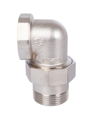 Разъемное соединение "американка" никелированное STOUT 1 1/4" ВР-НР угловое (o-ring)