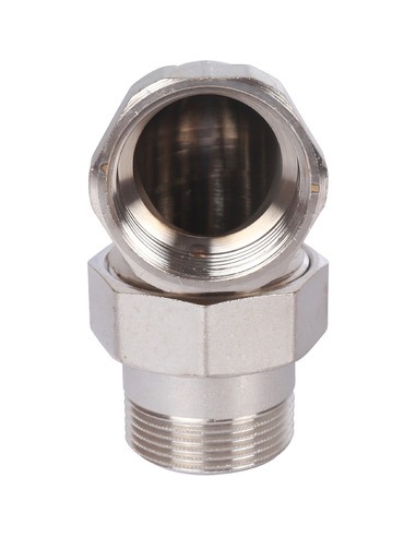 Разъемное соединение "американка" никелированное STOUT 1 1/4" ВР-НР угловое (o-ring)