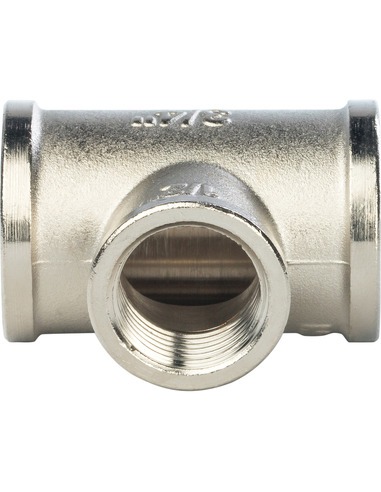 Тройник переходной никелированный STOUT 3/4"х1/2"х3/4" ВР