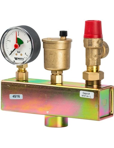 Группа безопасности котла Watts KSG 30/ISO 2, 3bar до 50 кВт в теплоизоляции