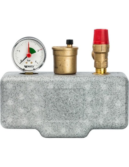 Группа безопасности котла Watts KSG 30/ISO 2, 3bar до 50 кВт в теплоизоляции