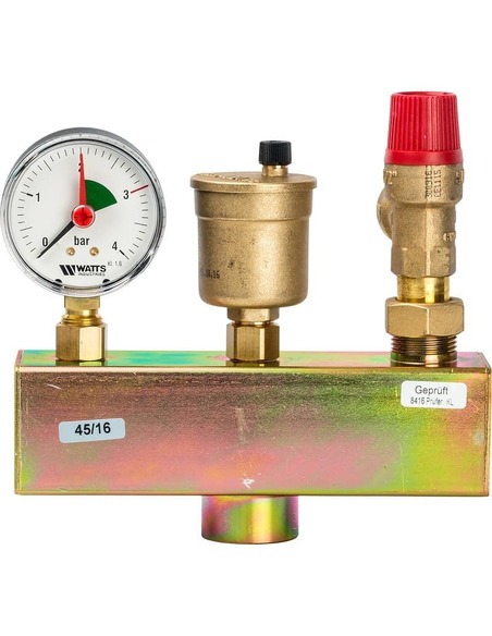 Группа безопасности котла Watts KSG 30/ISO 2, 3bar до 50 кВт в теплоизоляции