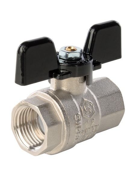 Кран шаровой STOUT полнопроходной 1/2" ВР-ВР (бабочка)