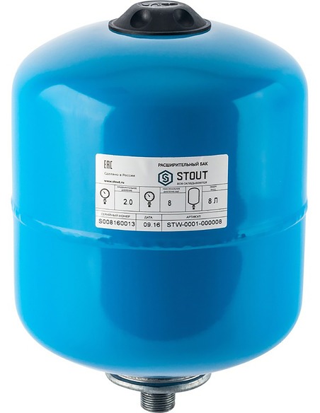 Расширительный бак STOUT STW 8, 8 бар