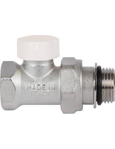 Клапан запорно-балансировочный STOUT 1/2" прямой с дополнительным уплотнением