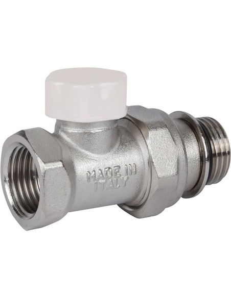 Клапан запорно-балансировочный STOUT 1/2" прямой с дополнительным уплотнением