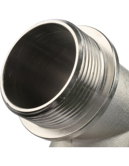 Угольник с упором никелированный STOUT 1 1/2" ВР-НР