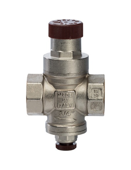 Редуктор давления STOUT 3/4" поршневой с выходом под манометр