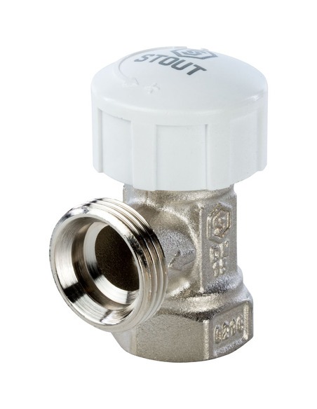 Клапан термостатический STOUT 1/2" угловой