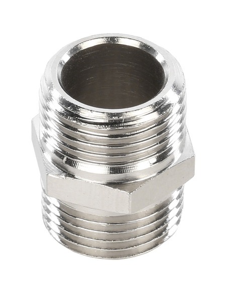 Ниппель никелированный STOUT 3/8" НР