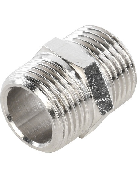 Ниппель никелированный STOUT 3/8" НР