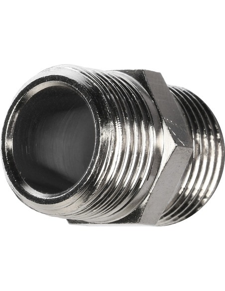 Ниппель никелированный STOUT 3/8" НР