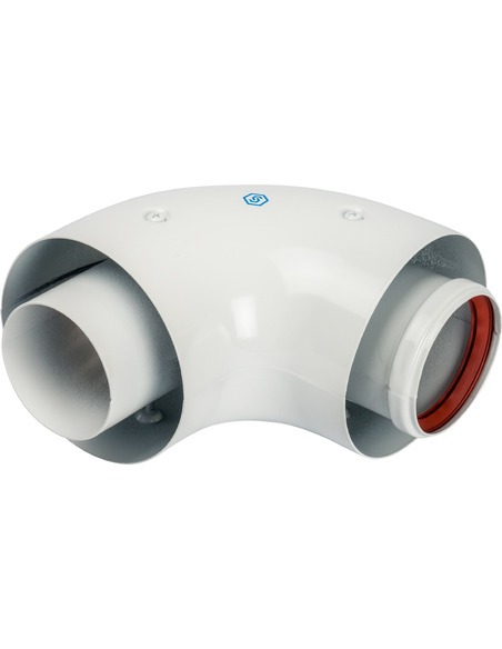 Отвод STOUT Ø60/100 - 90° п/м