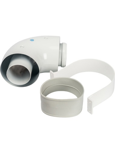 Отвод STOUT Ø60/100 - 90° п/м