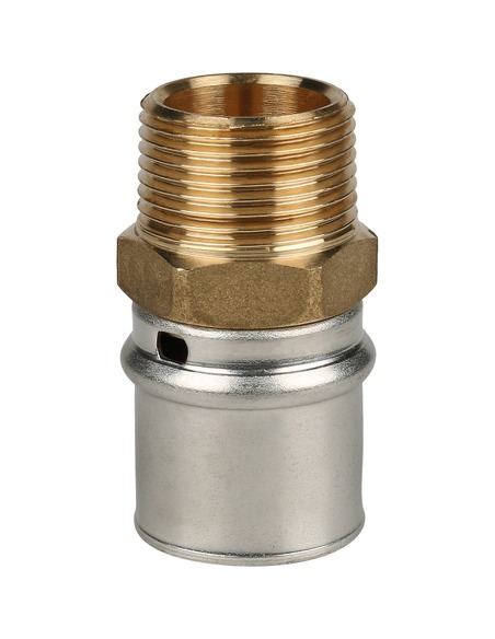 Переходник STOUT 26x3/4" НР для металлопластиковых труб пресс