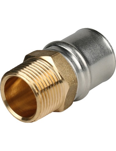 Переходник STOUT 26x3/4" НР для металлопластиковых труб пресс