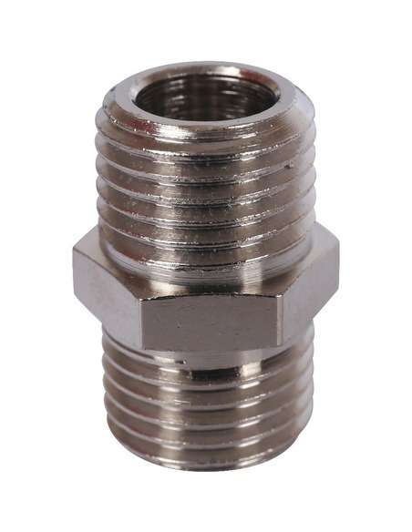 Ниппель никелированный STOUT 1/4" НР