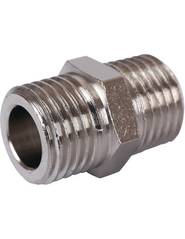 Ниппель никелированный STOUT 1/4" НР