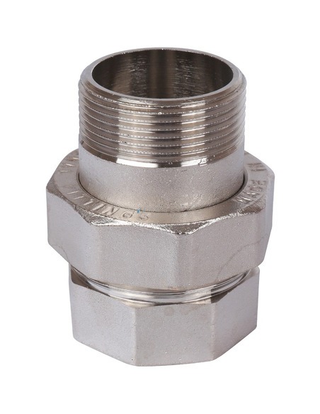 Разъемное соединение "американка" никелированное STOUT 1 1/2" ВР-НР (прокладка)