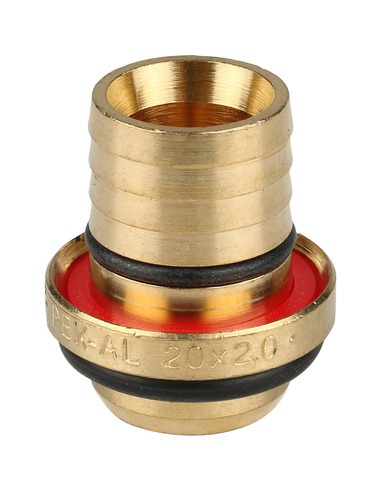 Угольник STOUT 20x3/4" ВР для металлопластиковых труб обжим