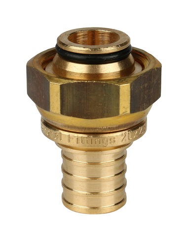 Переходник STOUT 20x3/4" ВР с накидной гайкой (евроконус) для труб из сшитого полиэтилена