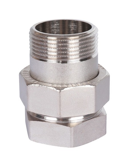 Разъемное соединение "американка" никелированное STOUT 1 1/4" ВР-НР (прокладка) Разъемное соединение "американка" никелированное STOUT 1 1/4" ВР-НР (прокладка)