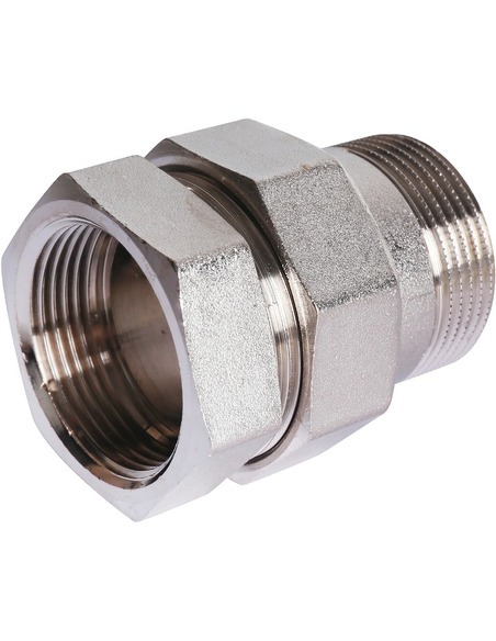 Разъемное соединение "американка" никелированное STOUT 1 1/4" ВР-НР (прокладка) Разъемное соединение "американка" никелированное STOUT 1 1/4" ВР-НР (прокладка)