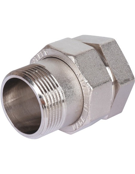 Разъемное соединение "американка" никелированное STOUT 1 1/4" ВР-НР (прокладка) Разъемное соединение "американка" никелированное STOUT 1 1/4" ВР-НР (прокладка)