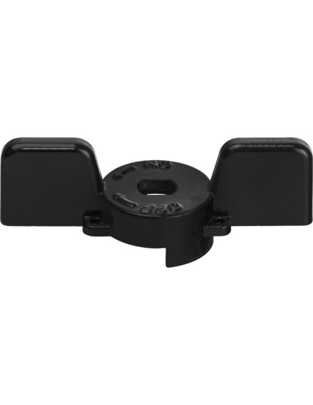 Ручка-бабочка STOUT для шарового крана 1" - 1 1/4" (чёрная)