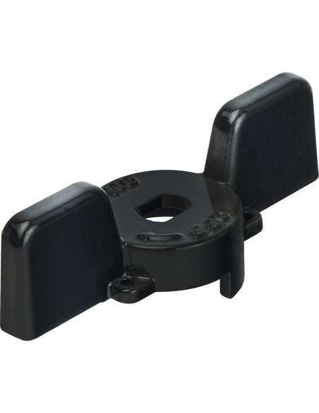 Ручка-бабочка STOUT для шарового крана 1" - 1 1/4" (чёрная)