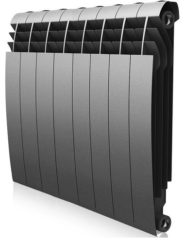 Биметаллический радиатор Royal Thermo BiLiner Silver Satin 500 х8