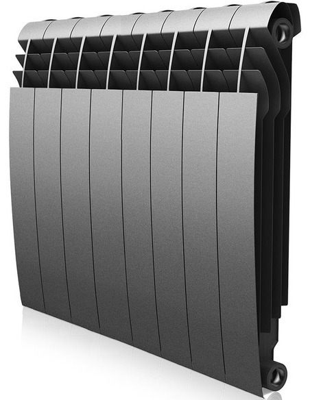 Биметаллический радиатор Royal Thermo BiLiner Silver Satin 500 х8