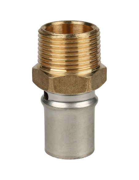 Переходник STOUT 20x3/4" НР для металлопластиковых труб пресс