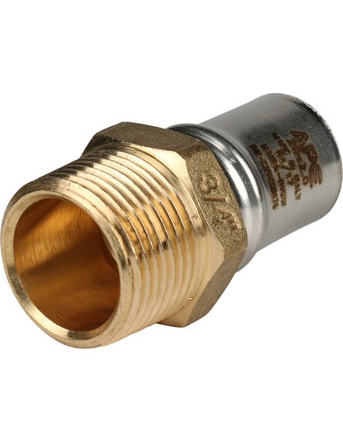 Переходник STOUT 20x3/4" НР для металлопластиковых труб пресс