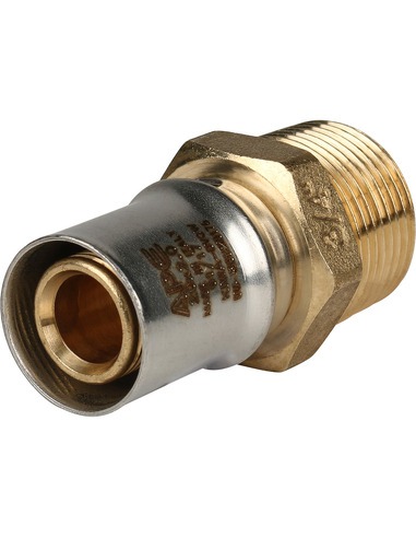 Переходник STOUT 20x3/4" НР для металлопластиковых труб пресс