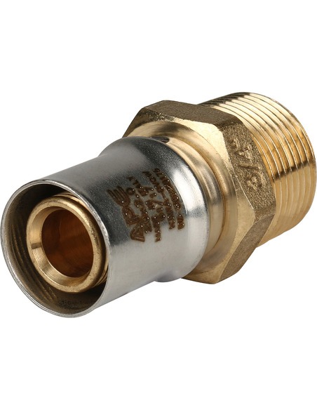 Переходник STOUT 20x3/4" НР для металлопластиковых труб пресс