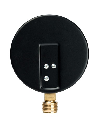 Манометр STOUT 100 мм, 1/2", 0-10 бар, радиальный