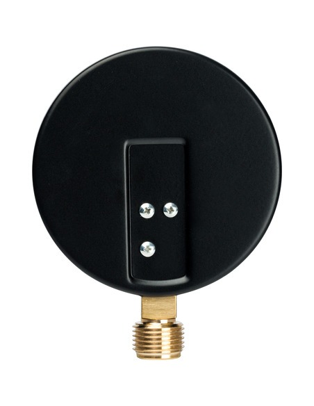 Манометр STOUT 100 мм, 1/2", 0-10 бар, радиальный