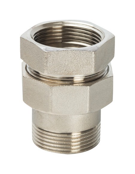 Разъемное соединение "американка" никелированное STOUT 1 1/2" ВР-НР (o-ring)