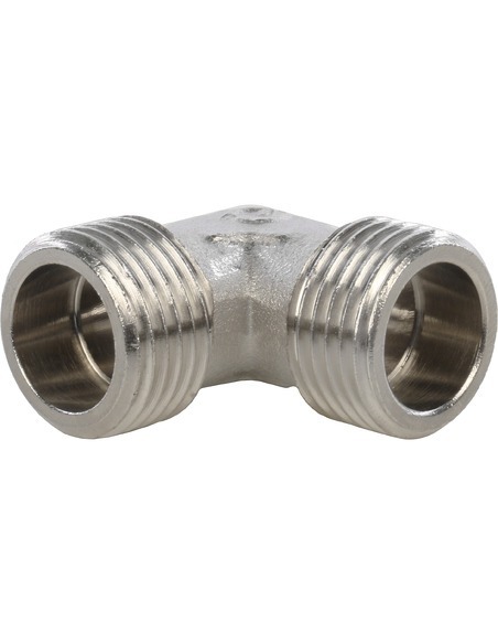 Угольник никелированный STOUT 1/2" НР