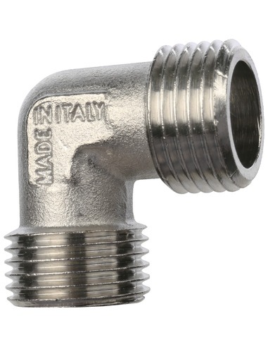 Угольник никелированный STOUT 1/2" НР