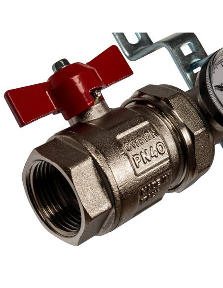 Коллектор STOUT из нержавеющей стали в сборе без расходомеров 8 вых.