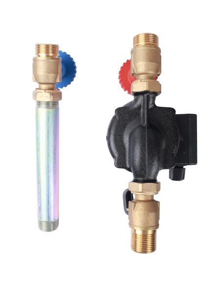 Насосная группа STOUT с прямым контуром 3/4" с насосом Grundfos UPSO 15-65 130